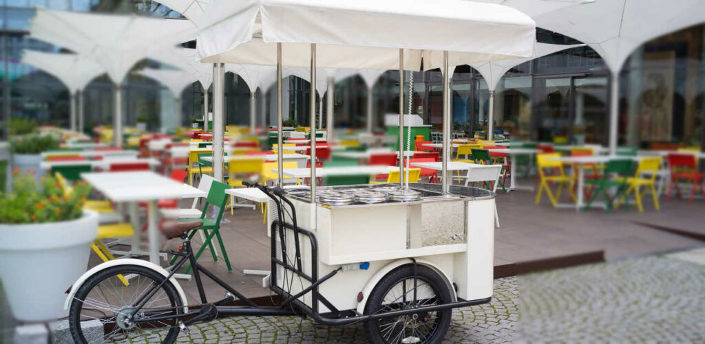 מטבח אופניים של מסעדת לב בנגקוק